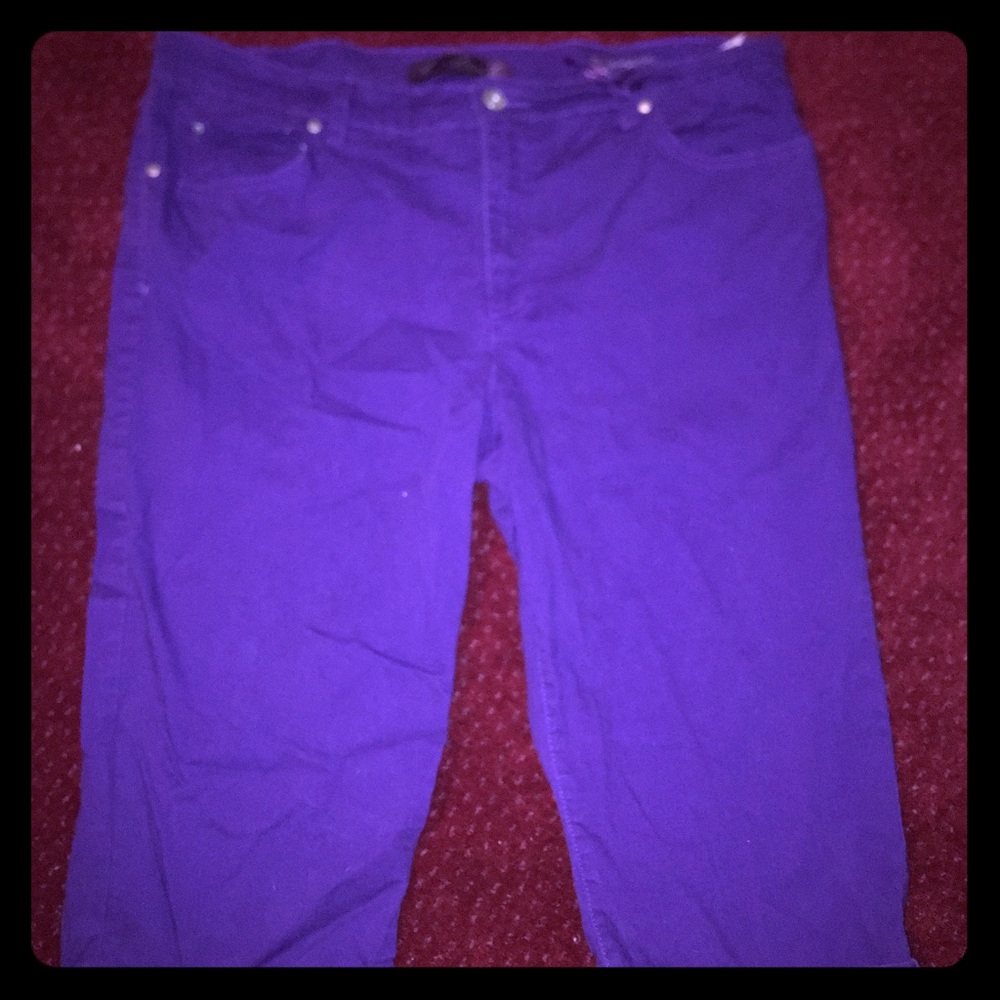 Purple jeans